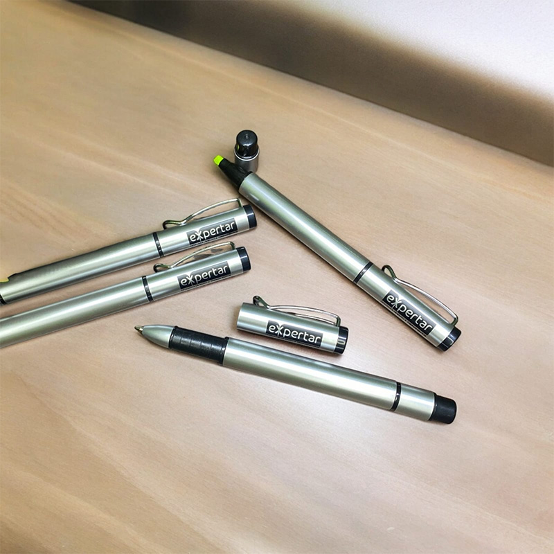 Caneta Marca Texto com Gravação a Laser